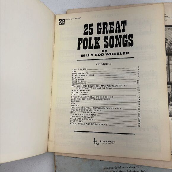 Folk Songs for Young Folk Great Folk Songs Hootenanny Song Book Sheet Music - Picture 8 of 12